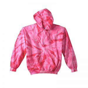 Tie Dye spider pink hoodie