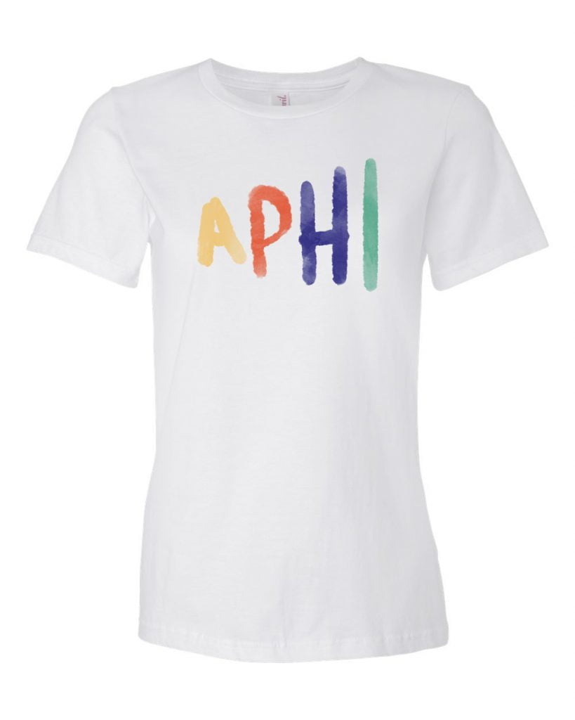 alpha phi, t-shirt, greek apparel, sorority apparel